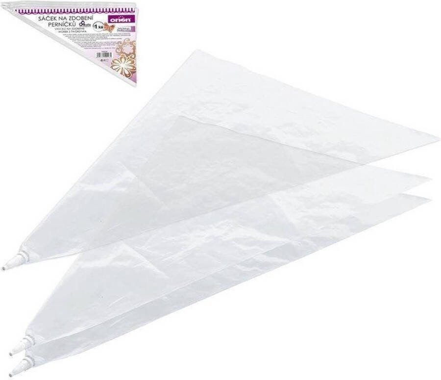 Orion group Peperkoek Spuitzak 25 5 cm 3 stuks Taart Decoratie voor Spuitmondjes
