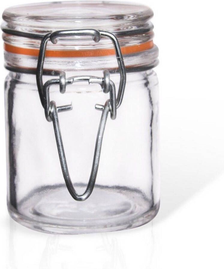 Orion group Pot met Beugelsluiting Glas 50 ml Inmaakpot Weckpot Confituren
