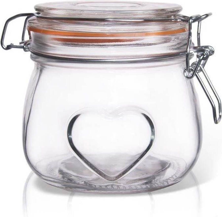Orion group Pot met Beugelsluiting Glas 500 ml Inmaakpot Weckpot Confituren