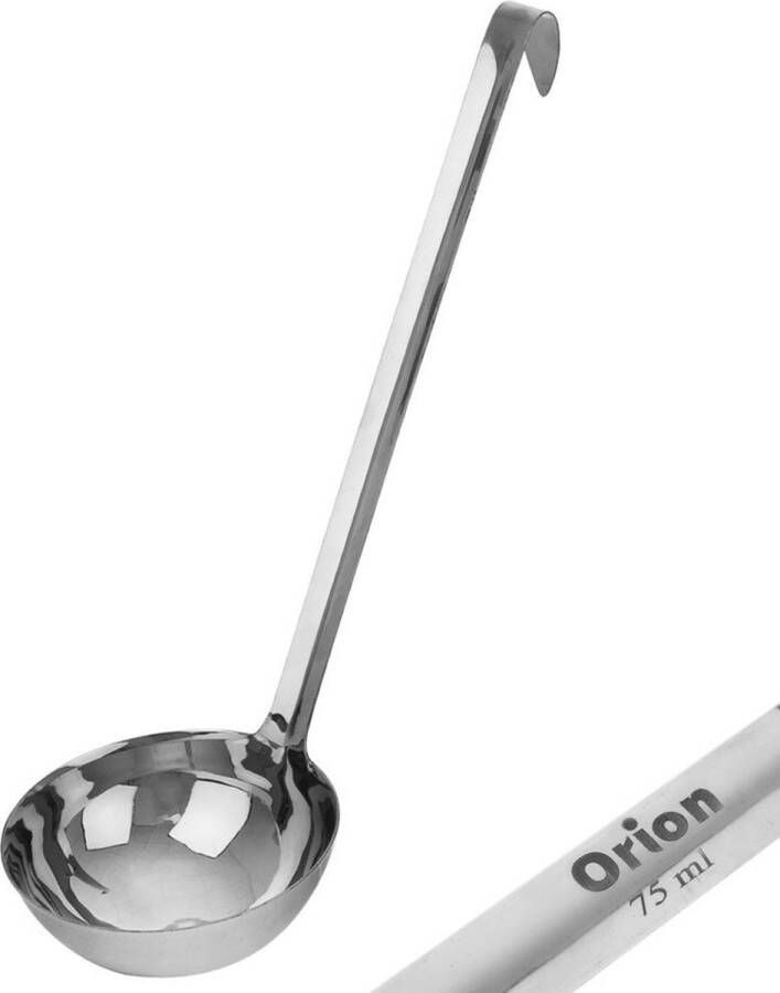 Orion group Soeplepel Edelstaal 75 ml 29 cm Opscheplepel Lepel Keukengerei