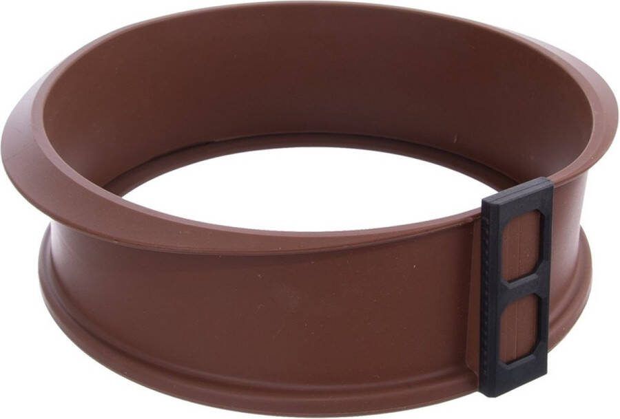 Orion group Springvorm Silicone met Glazen Bodem Bruin SILLINIE 23 5 cm Taartvorm Bakvorm Cakevorm