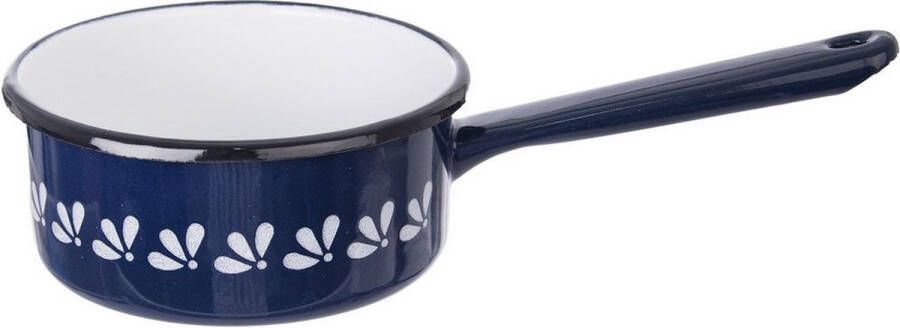 Orion group Steelpan Geëmailleerde MODROBILA 12 cm 600 ml Sauspan Kookpan Kookpot Soeppan