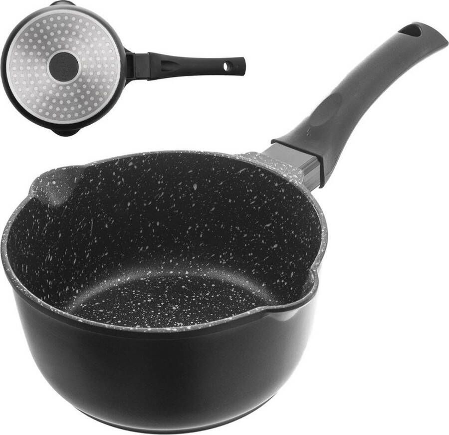 Orion group Steelpan Graniet GRANDE 16 cm 1 3 l Sauspan Kookpan Kookpot Soeppan