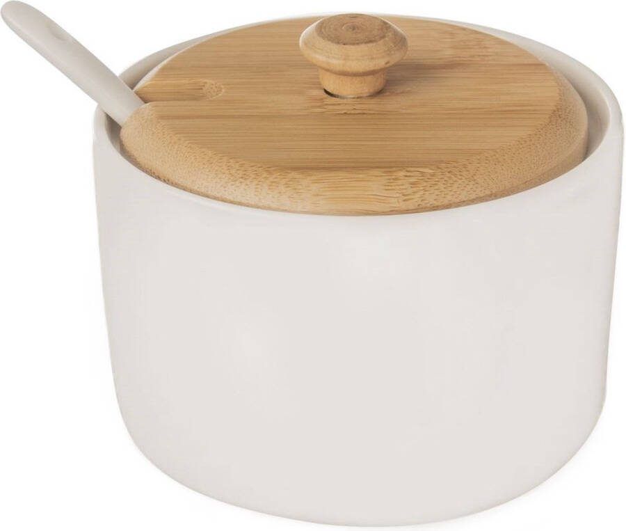 Orion group Suikerpot met Lepel Porselein Wit WHITELINE 240 ml