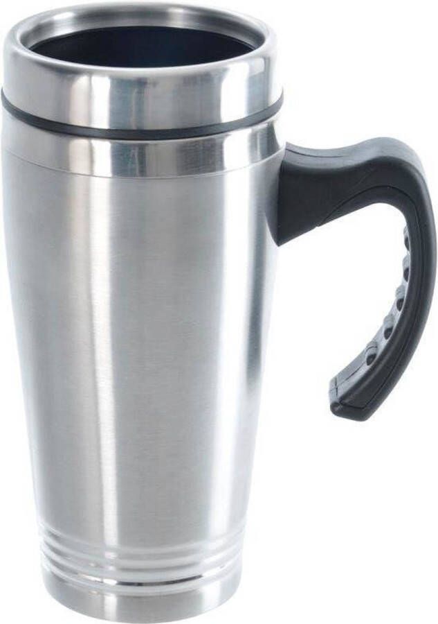 Orion group Thermosbeker Edelstaal met Handvat 450 ml Koffiebeker To Go Theebeker Thermische Mok Drinkbeker