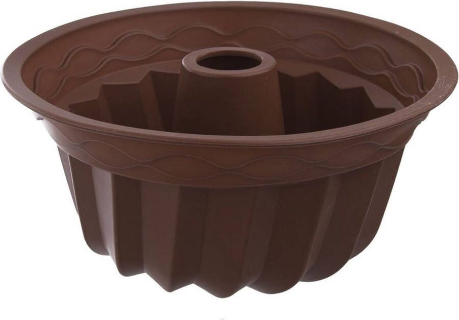 Orion group Tulbandvorm Silicone met Schoorsteen Bruin SILLINIE 23 5 cm Tulband Bakvorm