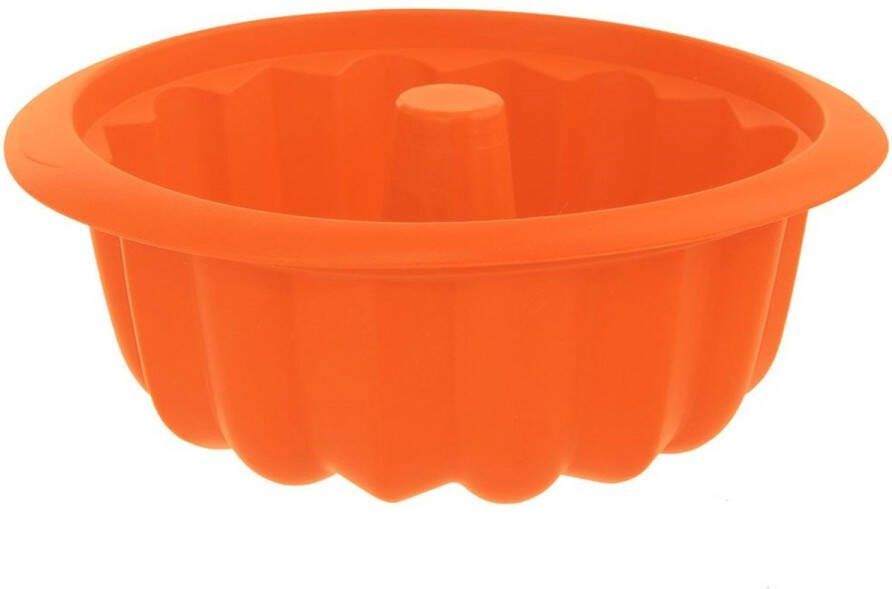 Orion group Tulbandvorm Silicone met Schoorsteen Oranje SILLINIE Tulband Bakvorm