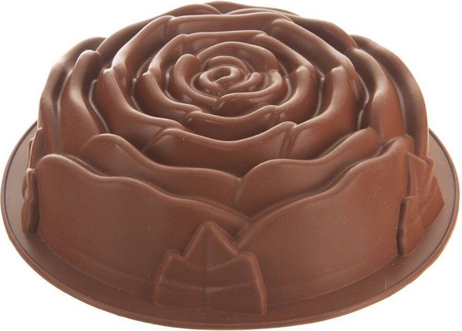 Orion group Tulbandvorm Silicone Roos Bruin SILLINIE 25 cm Tulband Bakvorm