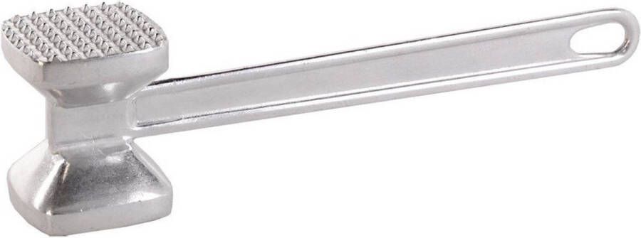 Orion group Vleeshamer Aluminium Dubbelzijdige 22 5 cm Vleesvermalser Vleesklopper Hamer voor Vlees Schnitzelhamer