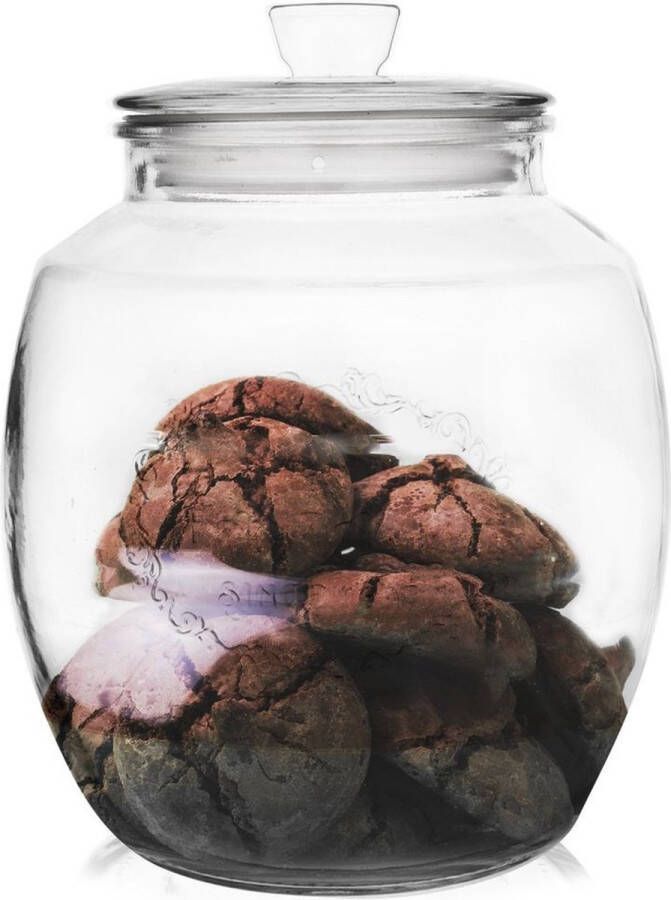 Orion group Voedselcontainer Glas 2 l Vershoudbakjes Vershouddoos Bakjes Diepvriesbakjes Vershouden