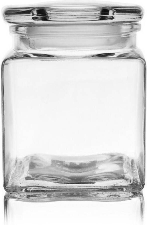 Orion group Voedselcontainer Glas Vierkant 950 ml Vershoudbakjes Vershouddoos Bakjes Diepvriesbakjes Vershouden
