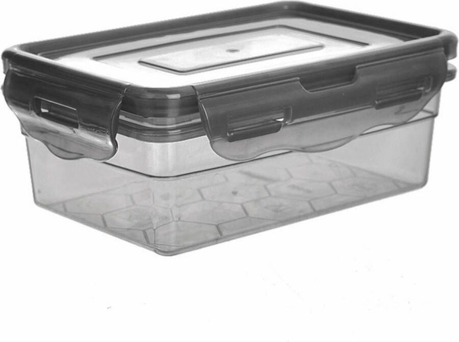 Orion group Voedselcontainer met Deksel en Pakking Grijs GREY 500 ml Vershoudbakjes Vershouddoos Bakjes Diepvriesbakjes Vershouden