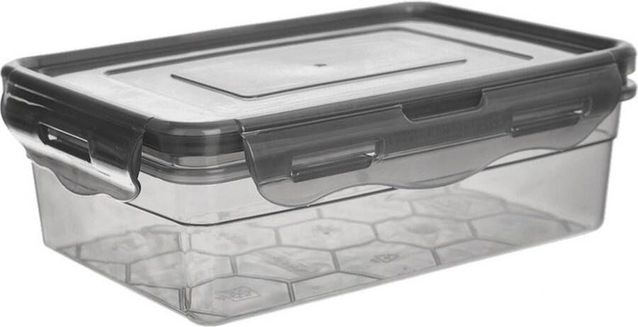 Orion group Voedselcontainer met Deksel en Pakking Grijs GREY 850 ml Vershoudbakjes Vershouddoos Bakjes Diepvriesbakjes Vershouden