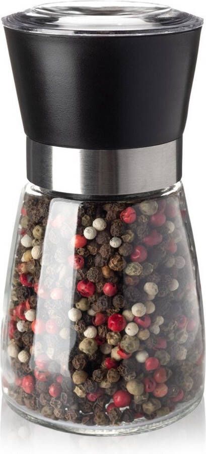 Orion group Zout- en Pepermolen Glas 13 cm Peper- en Zoutmolen Kruidenmolen Zout en Peper Molen