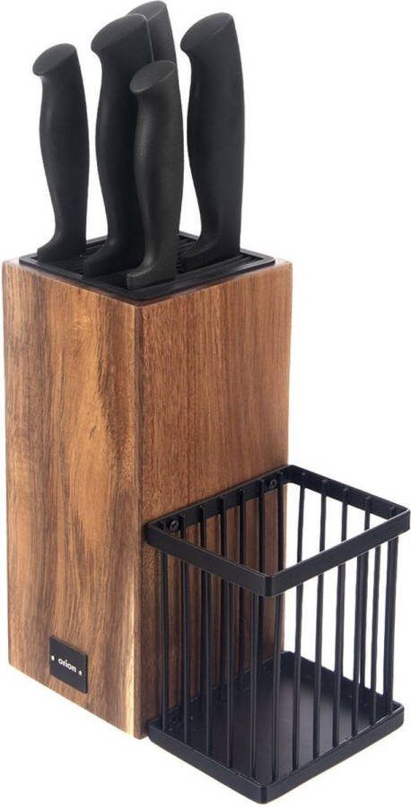 Orion Koksmessen Set in Standaard BLACK 6 delig Keukenmessenset Messenset Koksmessen Messen