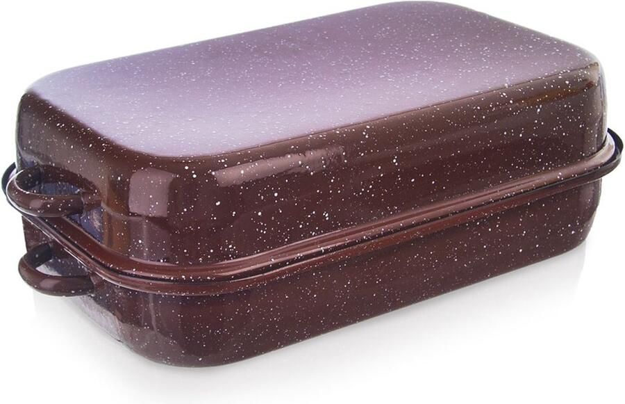 Orion Braadslede Geëmailleerd met Deksel Rechthoekige 2 9 l Ovenschaal Braadpan