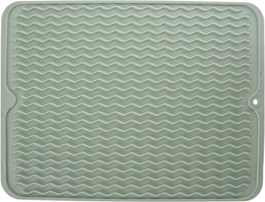 Orion Vaatdroogmat Rubber Groen 40x30 5 cm Schotel Droogmat voor Aanrecht