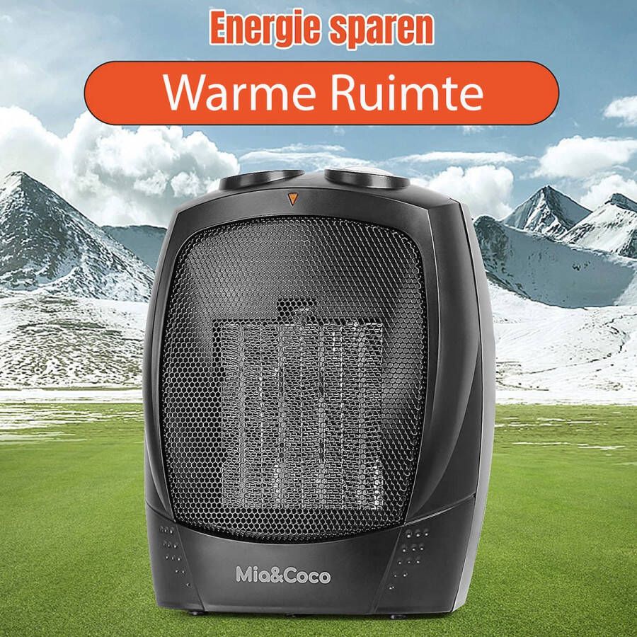 Orion Store Ceramische Electricshe verwarmer Ceramische Electricsh Heater met Thermostat 1500 W Portable Fan Heater Energy Saving 3 Heat Settings Instaheat Electric Heaters Electric Heater for Living Room Bedroom Office Mia&Coco- Black Friday