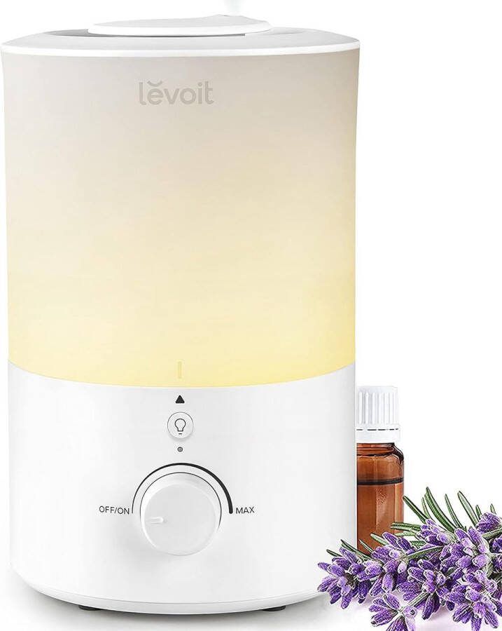 Orion Store Luchtbevochtiger 3 liter met nachtlampje 360 graden draaibaar mondstuk vaatwasmachinebestendig stille luchtbevochtiger 25 uur BPA-vrije aromadiffuser voor slaapkamer