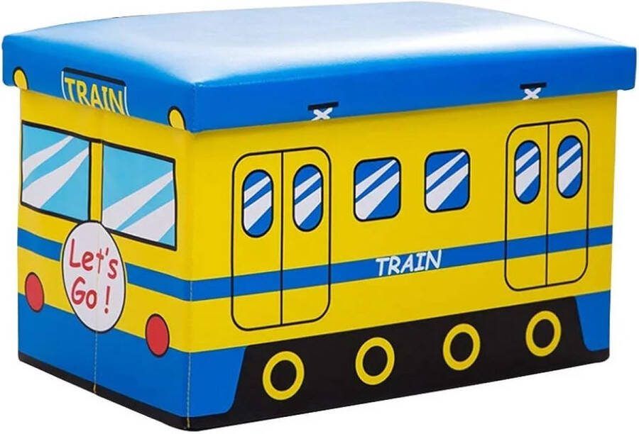 Orion Store Opbergkist Opvouwbaar Zitkist Zitbank Met Opbergruimte voor kinderkamer Inklapbaar Speelgoedkist Opbergbox 30x50x30cm