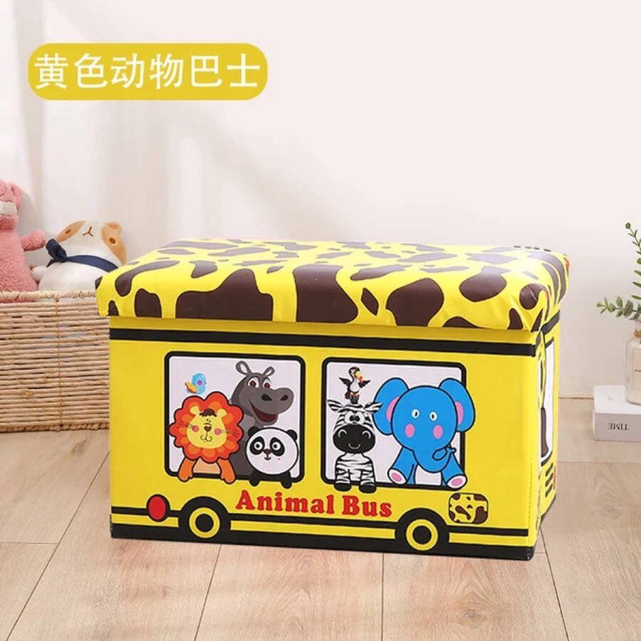 Orion Store Opbergkist Opvouwbaar Zitkist Zitbank Met Opbergruimte voor kinderkamer Inklapbaar Speelgoedkist Opbergbox 30x50x30cm