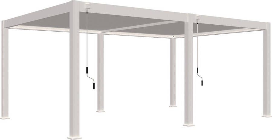 Orion terrasoverkapping 400x600 cm Wit Luxe Vrijstaande Aluminium overkapping Tuinprieel Carport Veranda Pergola