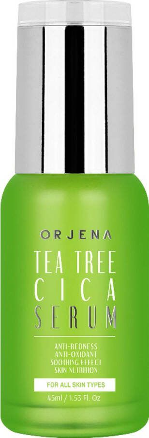 Orjena Tea Tree & Centella Vegan Gezichtsserum 45 ml Cica + Vitamin B5 Korean Skincare Verminderd roodheid