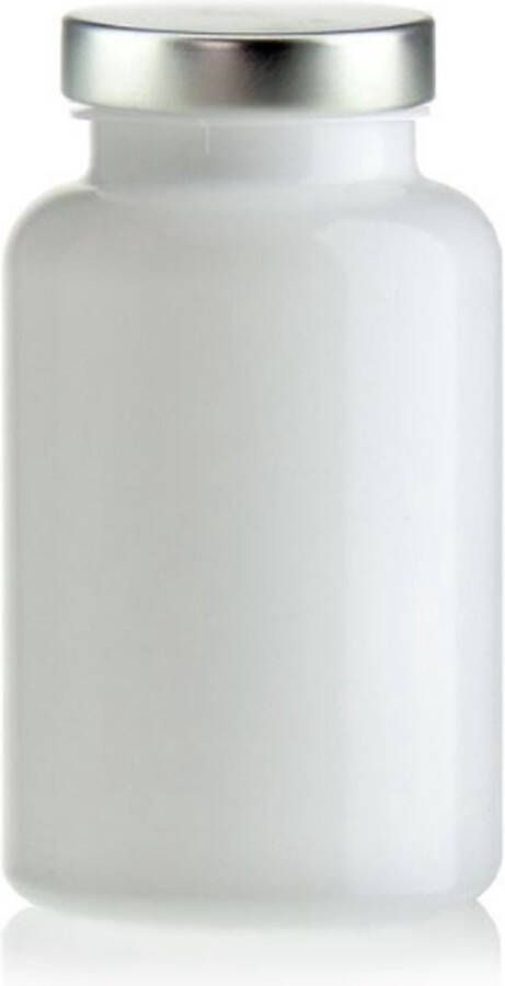 Ornina 250ml wit medicijnpotten poeder pot met aluminium sluiting