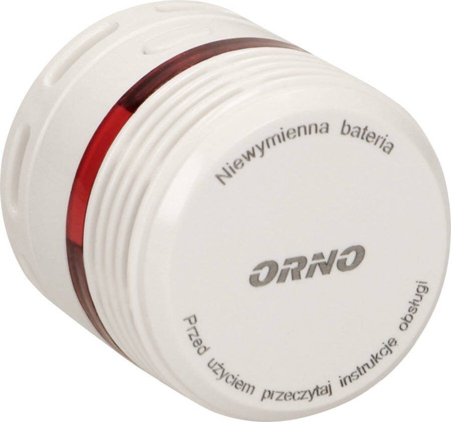 ORNO Mini rookmelder met optisch en visueel alarm ingebouwde Lithium batterij met 10 jaar levensduur