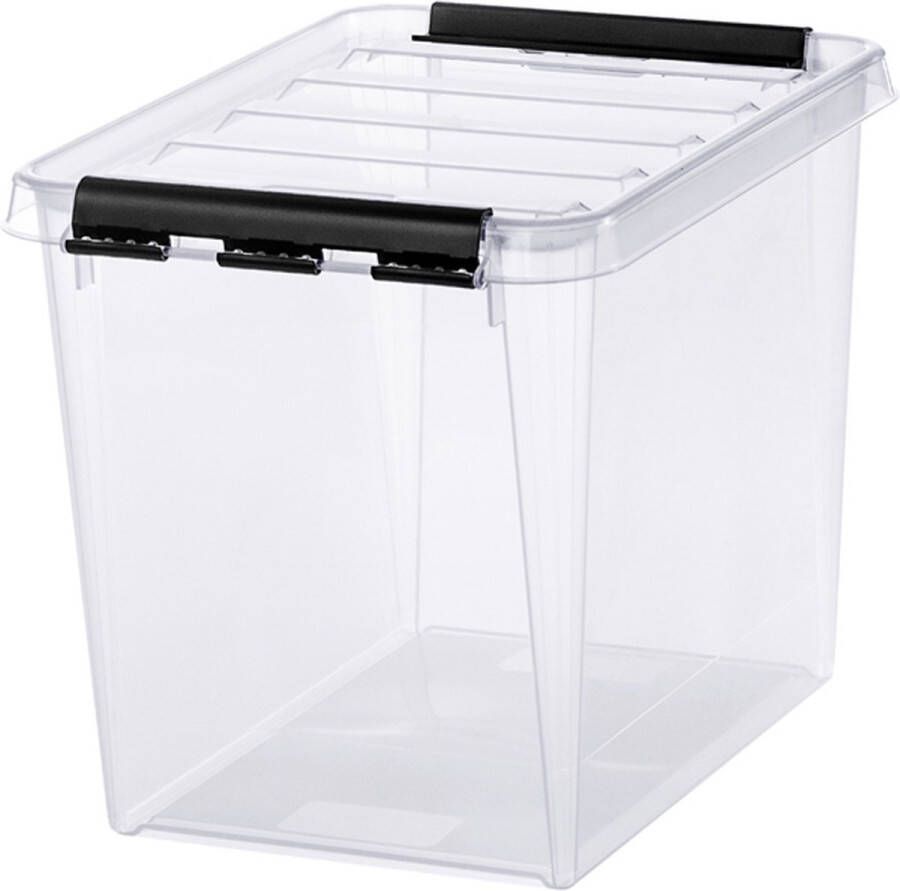 Orthex Opbergboxen met deksel 14 liter hoog Transparant Stapelbaar 14 liter hoog (25 x 34 x 27 cm)