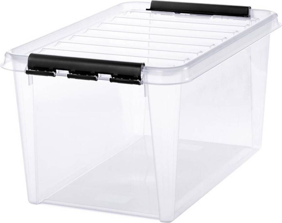 Orthex Opbergboxen met deksel 25 liter Transparant Stapelbaar 25 liter (30 x 40 x 32 cm)