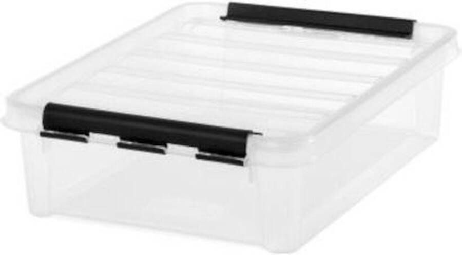 Orthex Opbergboxen met deksel 8 liter laag Transparant Stapelbaar 8 liter laag (30 x 40 x 11 cm)