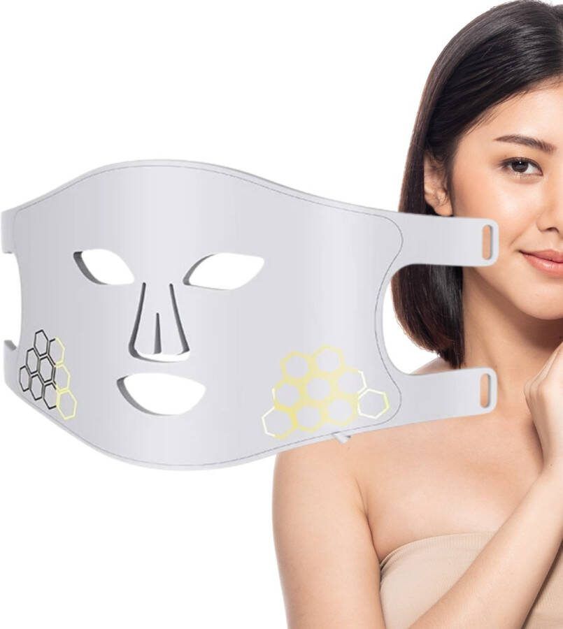 OSAS – LED Gezichtsmasker – Huidverzorging – Anti aging – Infraroodtherapie – Acne – Lichttherapie – Wit