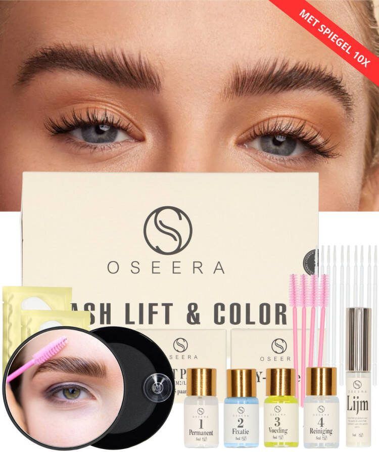 Oseera Wimperlifting set Lash Lift Kit – Wenkbrauwverf Set Lash Extensions Wimperserum – Wimpers en Wenkbrauwen Inclusief Spiegel 10X