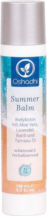 Oshadhi Bodylotion 'Summer Balm' met aloë vera organic 100 ml
