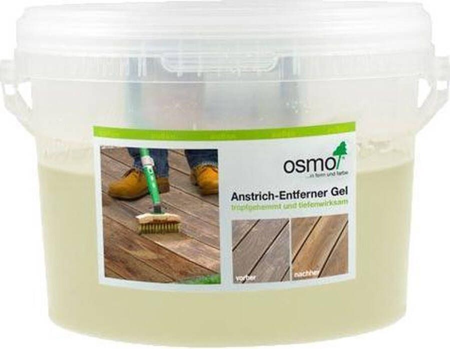 Osmo Buitenhout Osmo Verf Remover Gel 10 Liter Paint Remover Verf Verwijderen voor Buitenhout Verwijderd Olie Beits en Verf