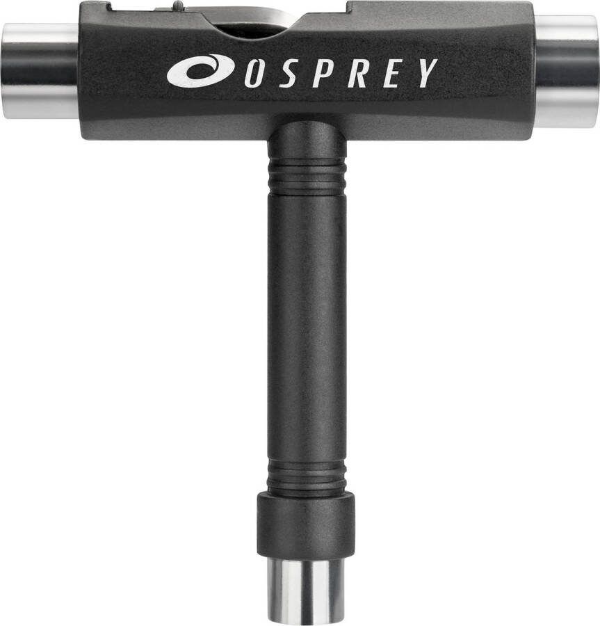 Osprey Surf & Skate Osprey Skateboard Tool Multifunctioneel T-vormig Gereedschap met 3 Sockets Lichtgewicht en Compact Inclusief Allen Key en Phillips Schroevendraaier