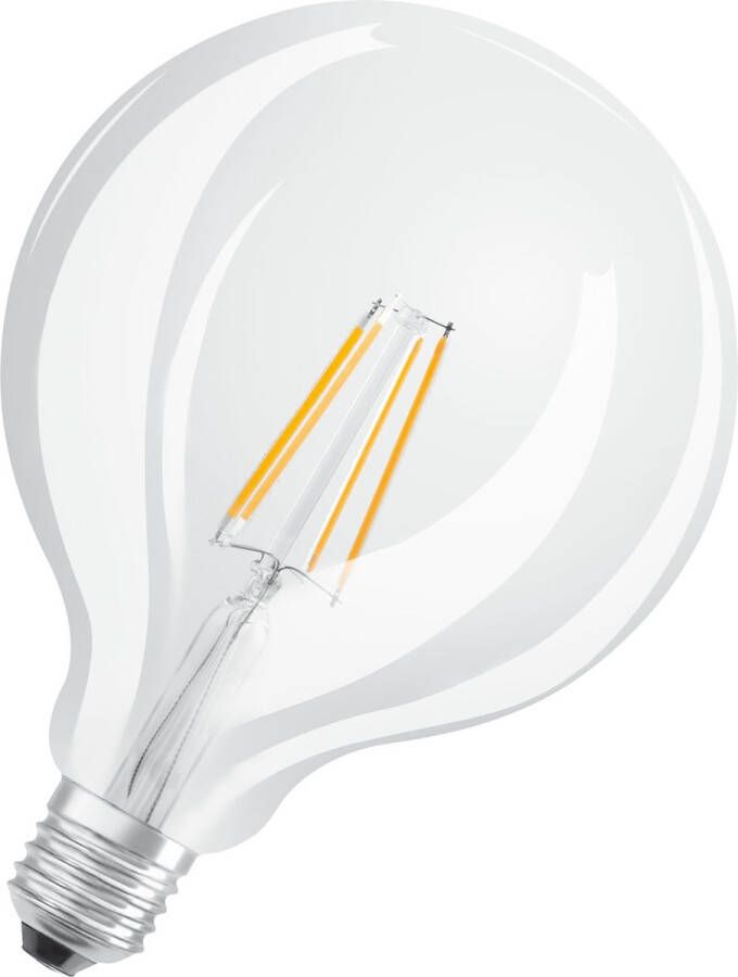 Osram 4052899972377 LED-lamp Energielabel E (A G) E27 Bol 6 W = 60 W Warmwit (Ø x l) 124 mm x 168 mm Filament Retro-LED 1 stuk(s)