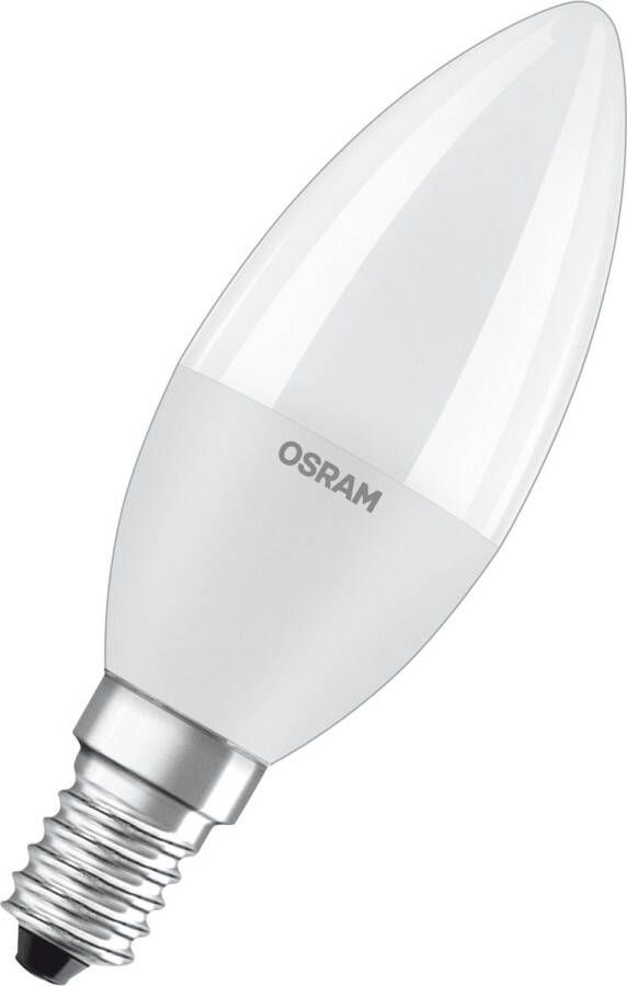 Osram 4058075428546 LED-lamp Energielabel F (A G) E14 Kaars 7.5 W = 60 W Warmwit (Ø x l) 39 mm x 115 mm 1 stuk(s)