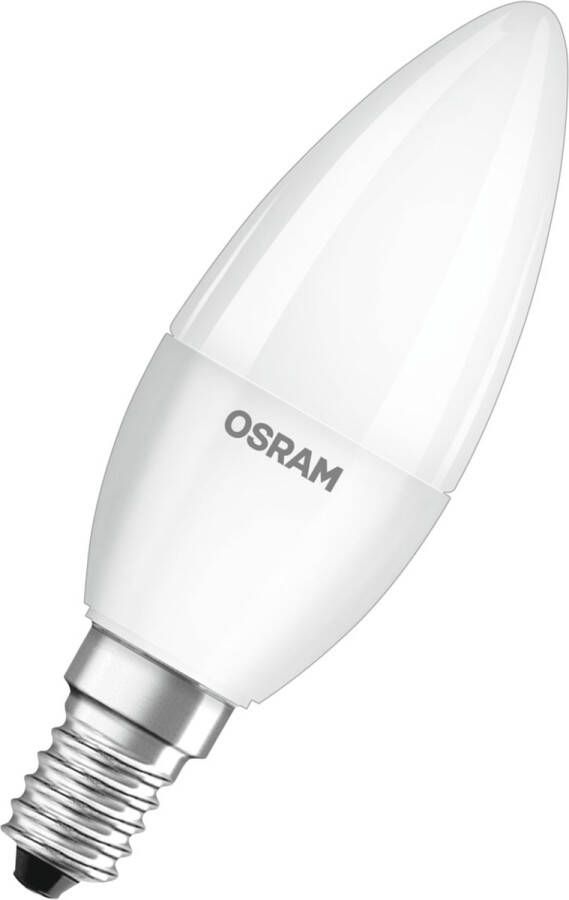 Osram 4058075429680 LED-lamp Energielabel F (A G) E14 Kaars 4.9 W = 40 W Neutraalwit (Ø x l) 37 mm x 100 mm 3 stuk(s)