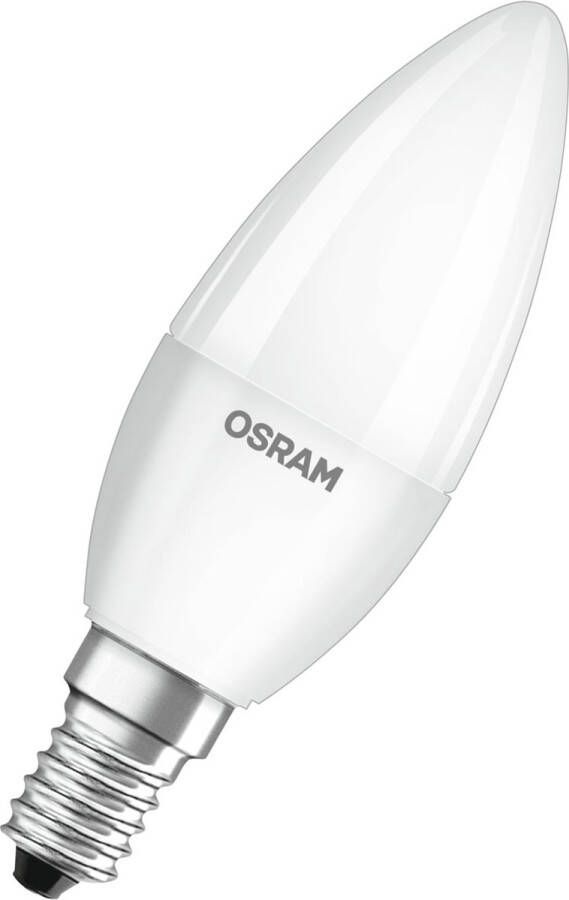 Osram 4058075431072 LED-lamp Energielabel F (A G) E14 Kaars 5.5 W = 40 W Warmwit (Ø x l) 37 mm x 100 mm 1 stuk(s)