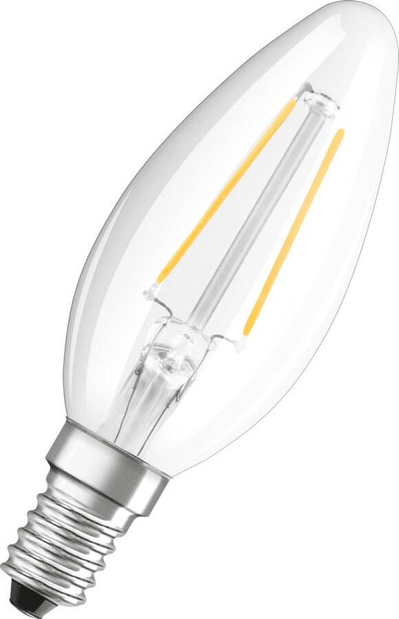 Osram 4058075434141 LED-lamp Energielabel F (A G) E14 Kaars 2.5 W = 25 W Neutraalwit (Ø x l) 35 mm x 100 mm 1 stuk(s)