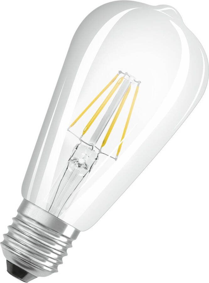 Osram 4058075434400 LED-lamp Energielabel E (A G) E27 Peer 6.5 W = 60 W Warmwit (Ø x l) 64 mm x 143 mm 1 stuk(s)