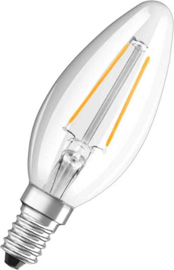 Osram 4058075436701 LED-lamp Energielabel F (A G) E14 Kaars 1.5 W = 15 W Warmwit (Ø x l) 35 mm x 100 mm 1 stuk(s)