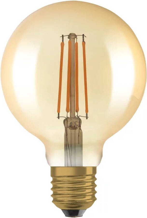 Osram 4058075754737 LED-lamp Energielabel E (A G) E27 Ballon 6.5 W = 55 W Warmwit (Ø x h) 95 mm x 95 mm 2 stuk(s)