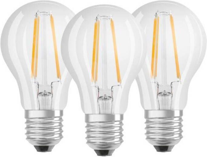 Osram 4058075819290 LED-lamp Energielabel E (A G) E27 Peer 6 W Warmwit (Ø x l) 60.0 mm x 105.0 mm 3 stuk(s)