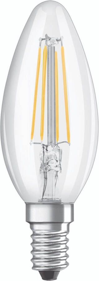 Osram Classic LED E14 Kaars Filament Helder 4.8W 470lm 827 Zeer Warm Wit | Dimbaar Vervangt 40W