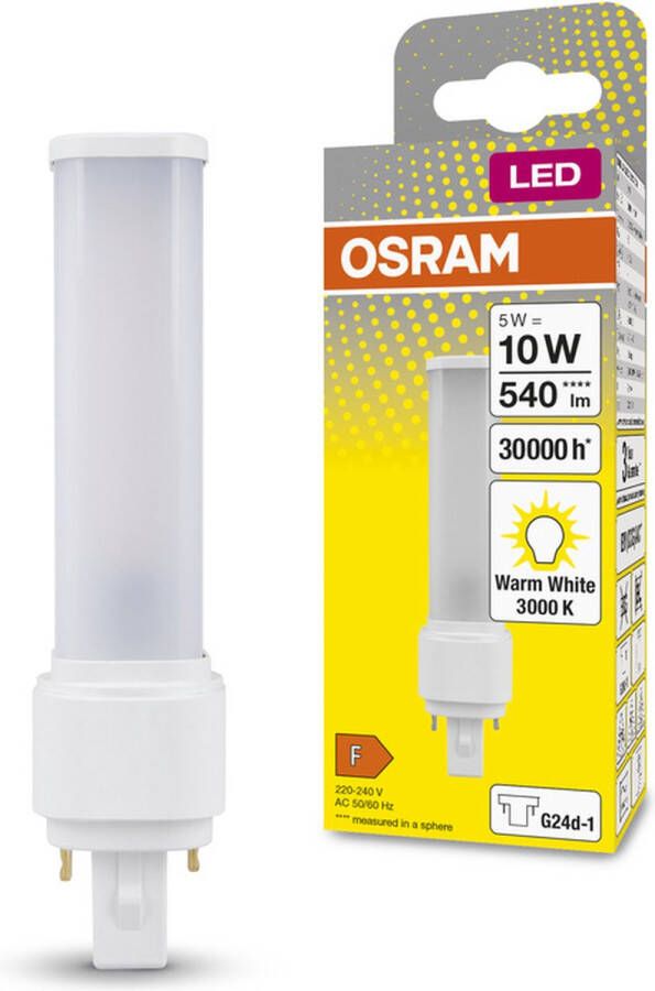 Osram LED 4058075823334 G24d-1 N A Vermogen: 5 W Warmwit N A 5.00 kWh 1000h