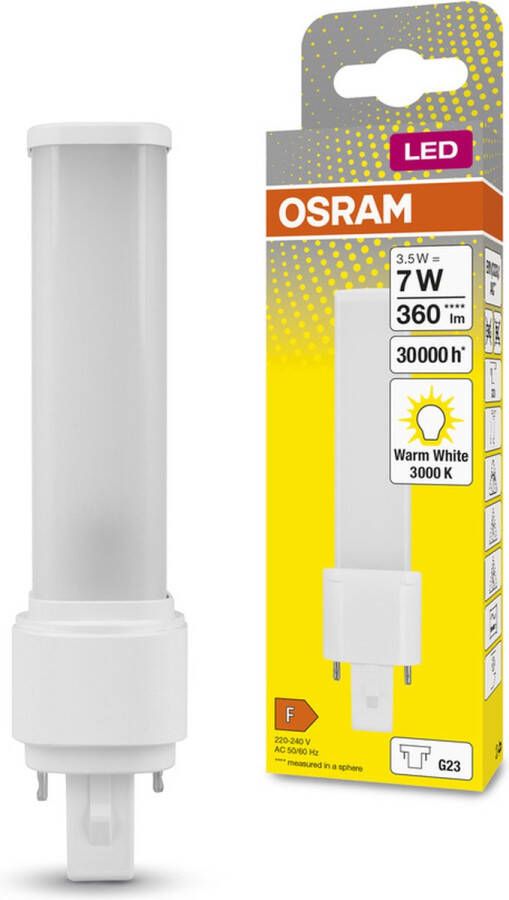 Osram LED 4058075823532 G23 N A Vermogen: 3.5 W Warmwit N A 4.00 kWh 1000h