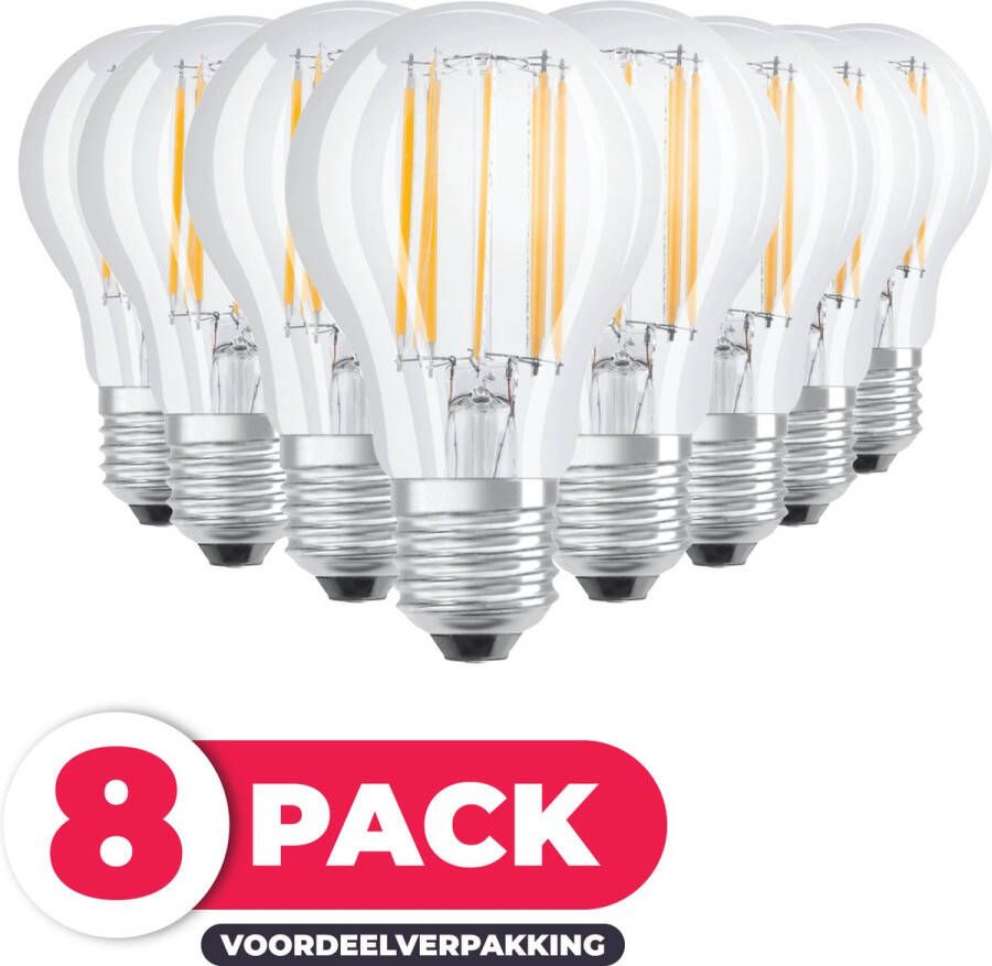 Osram LED Filament E27 7W (60W) Warm Wit Licht Niet Dimbaar 8 stuks